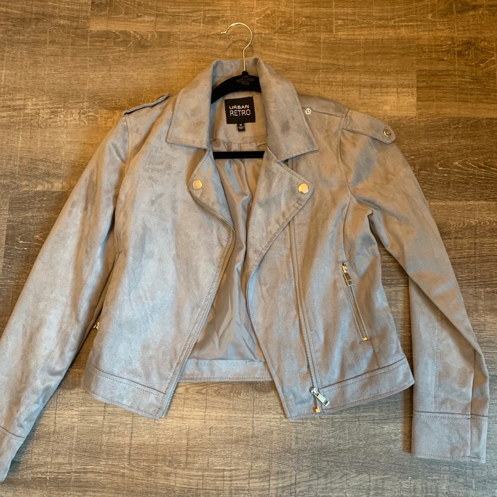 Grey suade jacket